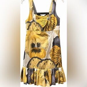 Archival 2010 Anthropologie Leifsdottir Bellis Corset Back Dress 8 EUC